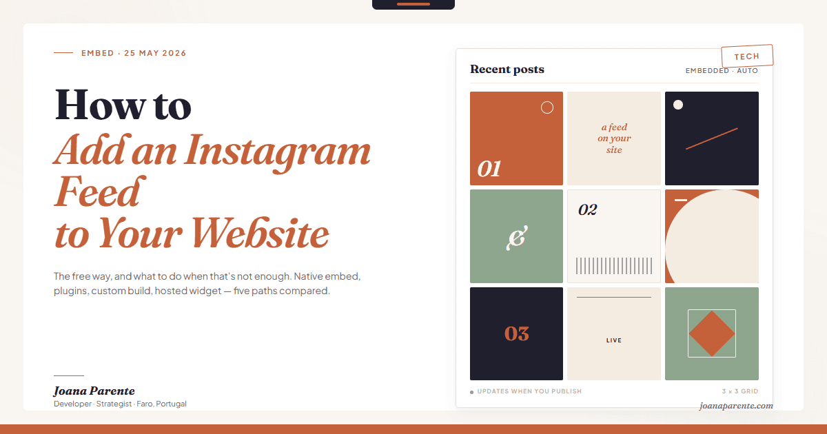 How to Add an Instagram Feed to Your Website (The Free Way, and What to Do When That's Not Enough)